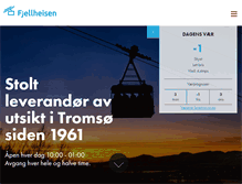 Tablet Screenshot of fjellheisen.no